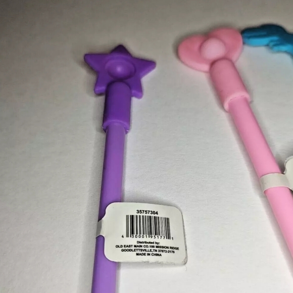 Lot of 5 Novelty Ink Pens Unicorn Dinosaur Star Heart Silicone Fidget Pop Game - Picture 10 of 11